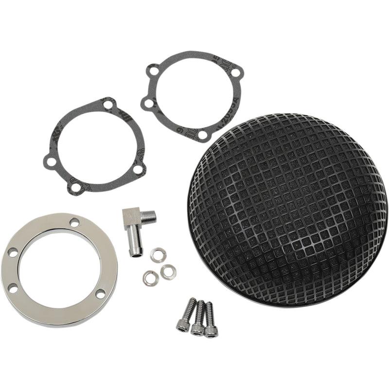 Drag Specialties For CV Carburetors Retro Air Cleaner - 1010-1609 For Harley Motorcycles 1988-2017