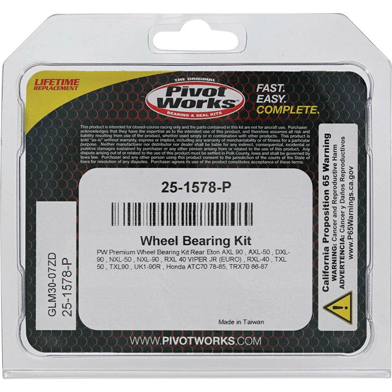 Pivot Works Wheel Bearing Kit Premium - 25-1009-P KTM 50 / SX 50 1997-2008