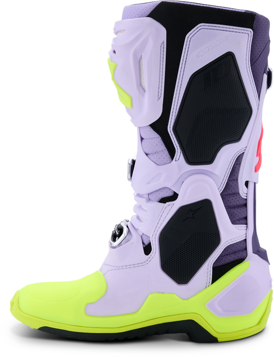 Alpinestars 482-0016008 2010520-3150-8 TECH 10 SUPERVENTED PURP/YLW FLUO/DIVA PINK 8