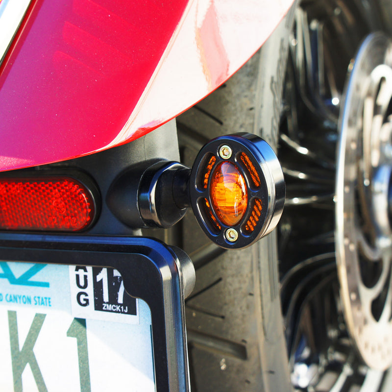 JOKER MACHINE 2040-2006 05-55-4B Rat Eye Turn Signal Adapter Plates Turn Signal - Adapter Plate