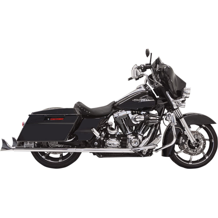 BASSANI XHAUST 1801-0793 1F17E36 Fishtail Slip-On Mufflers - Chrome - w/out Baffle - 36" - 95-'16 Touring