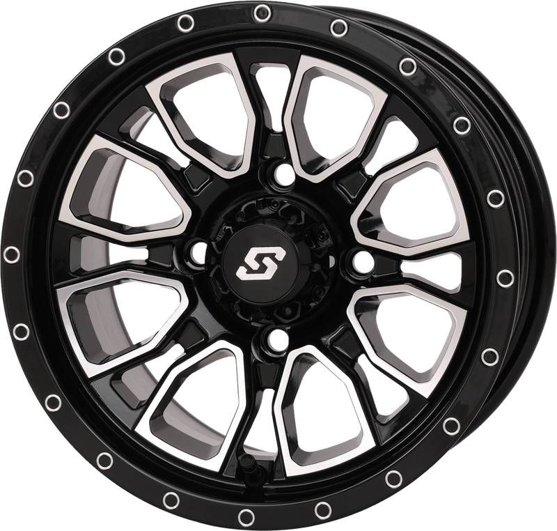 Sedona 570-9104 570-9104 FUSION WHEEL 12X7 5+2 4/110 GLOSS BLK/MACHINED