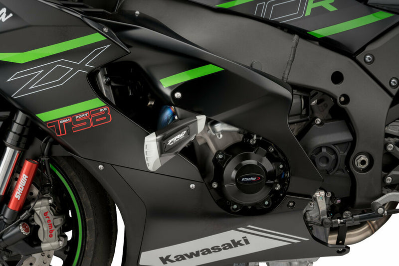 Puig Hi-Tech Parts Frame Sliders PRO 2.0 Black - 21428N Kawasaki Ninja 2011-2025