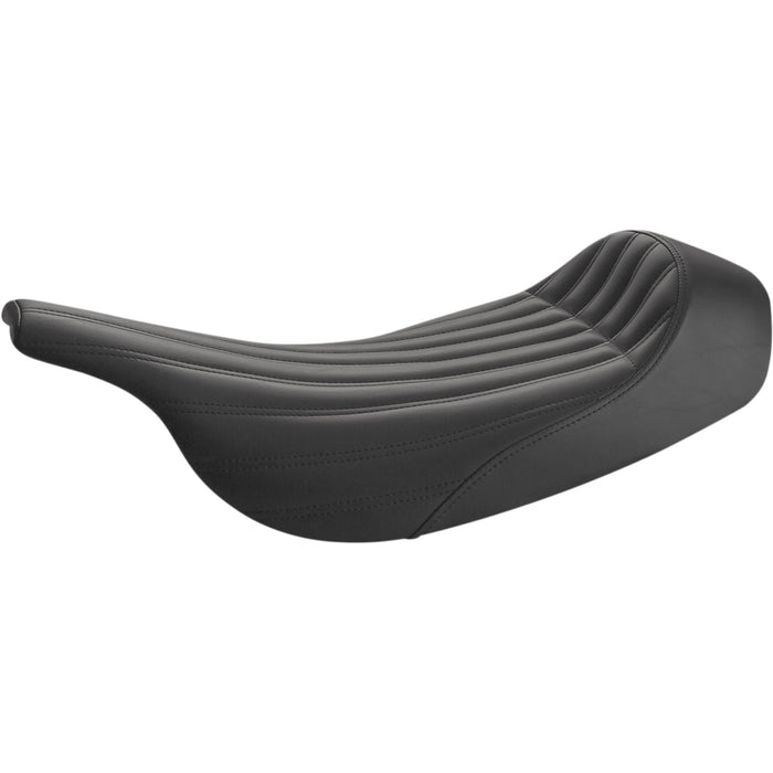 SADDLEMEN 0801-1343 897-07-0023 Knuckle Solo Seat - Ribbed - Black