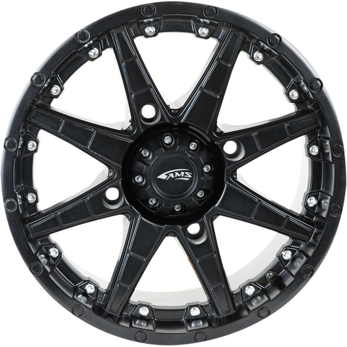 AMS 0230-0940 4750-046AS Roll'n 105 Wheel Wheel - Roll'n 105 - Front/Rear - Black - 14x7 - 4/137 - 5+2