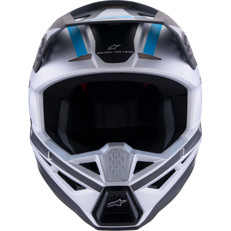 ALPINESTARS SM3 Heat Helmet - Matte Silver/Blue/Black