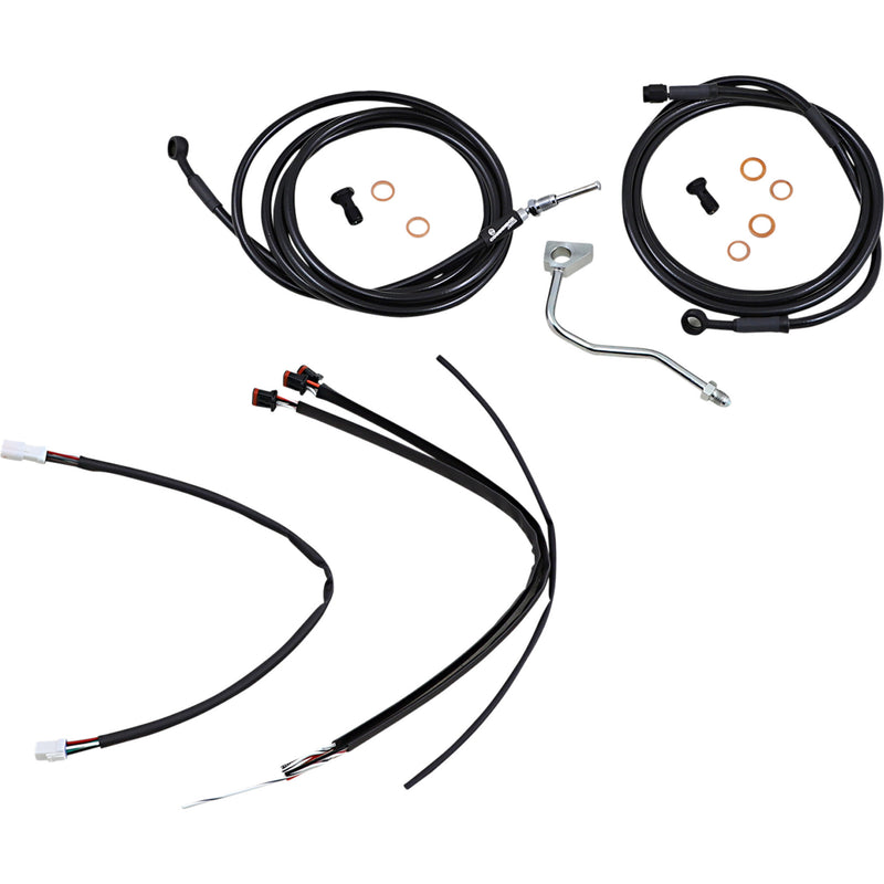 Burly Brand Complete Cable Kit - B30-1186 For Harley Touring 2017-2020