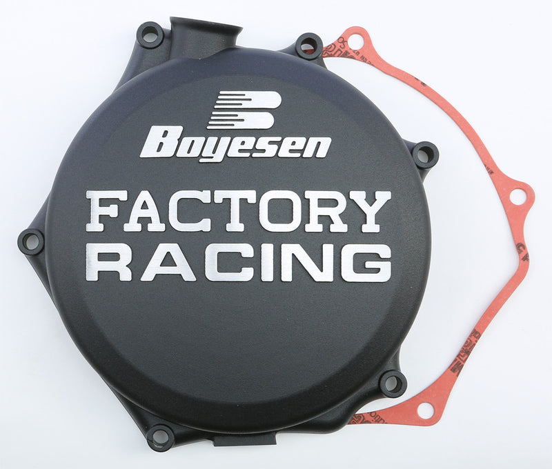 Boyesen Factory Racing Clutch Cover Black - CC-27AB Suzuki RMZ 250 2007-2023