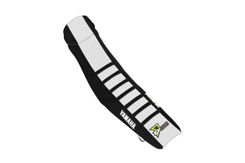 D'cor Visuals D-Cor Seat Cover Black White With Ribs - 30-50-128 Yamaha YZ 125 / YZ 250 2002-2021
