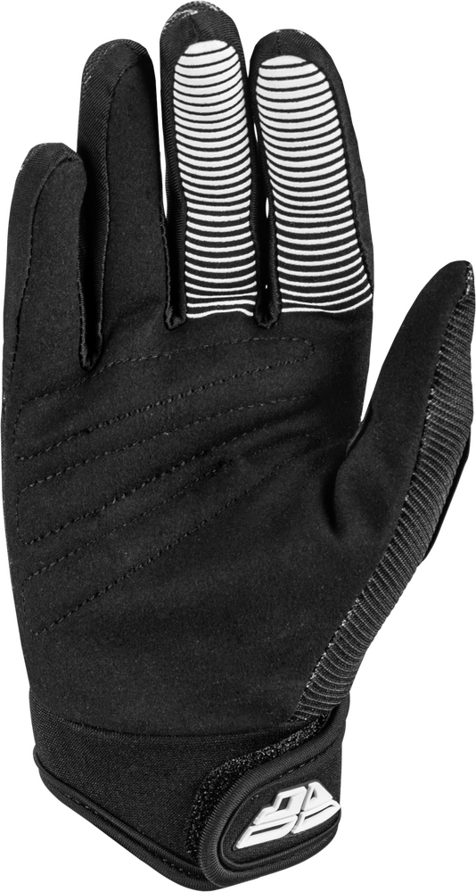 Fly Racing 379-210YS 379-210YS YOUTH F-16 GLOVES BLACK/WHITE YS