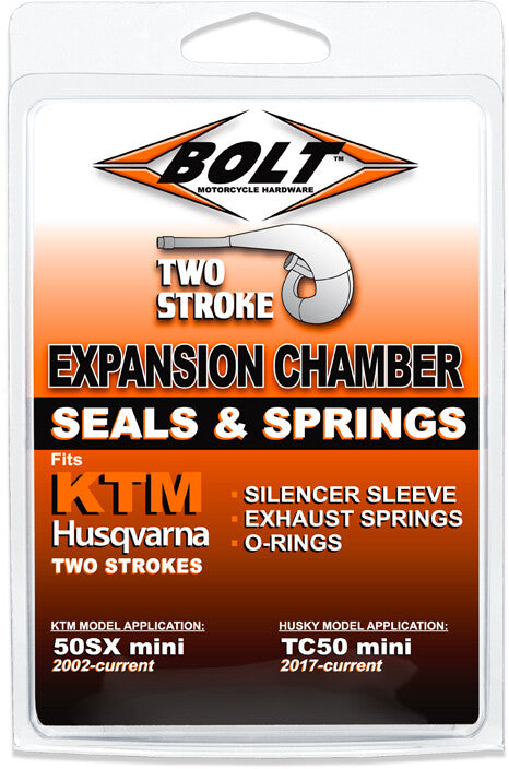 Bolt 2-Stroke O-Ring Spring AND Coupler Kit - EU.EX.50CC For Husqvarna TC 50 2017-2026 | KTM SX 50 2006-2026