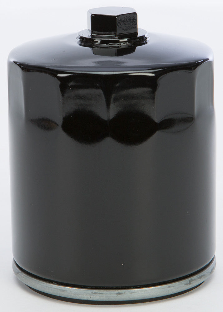Harddrive HD OIL Filter Black Twin CAM W HEX NUT - 14-054 For Harley Motorcycles 1999-2019