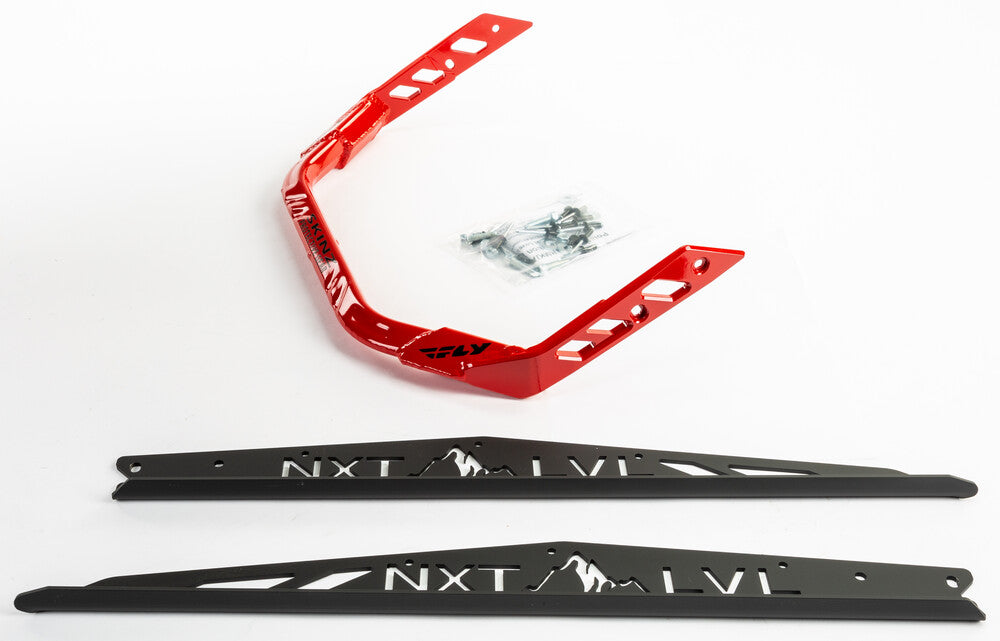 Pro Armor 241-04047NLBR NXPRB226-FBK/RD NXT LVL REAR BUMPER BLK/RED POL AXYS RMK 155 S/M