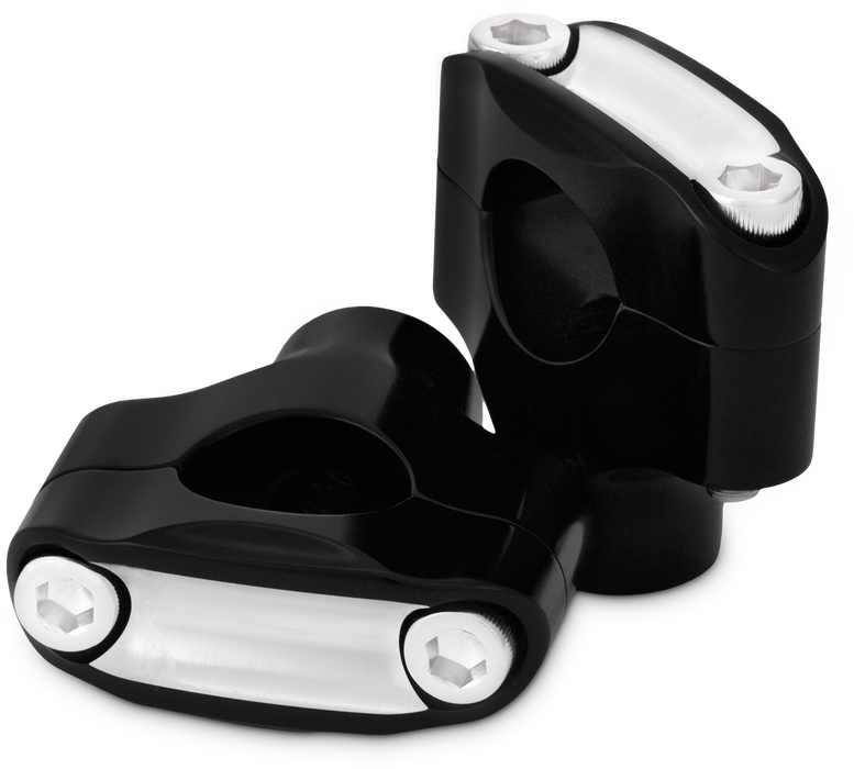 Burly Brand 750-05628 B12-8015BM REAPER 1-1/2" RISERS 1" BAR SET - BLACK MACHINED