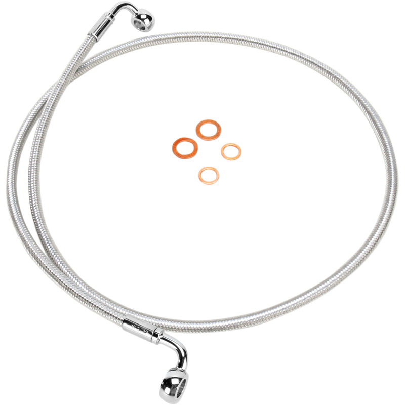 Magnum Shielding E-Z Align Series Brake Line - 36242SW For Harley Street Bob 2013-2016