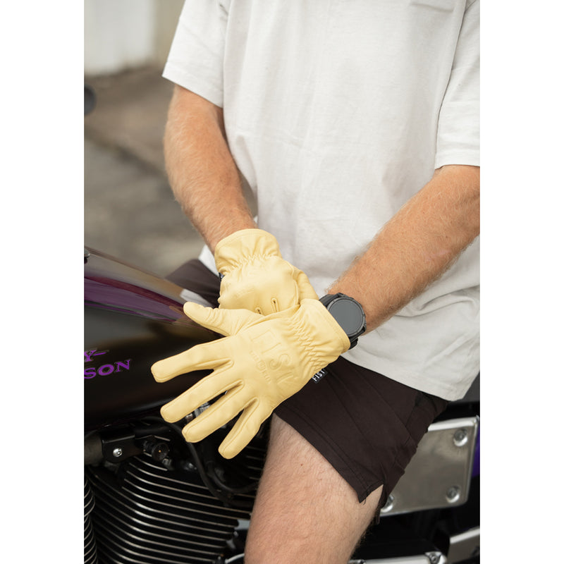 FIST HANDWEAR The Rig Road Leather Gloves Yellow