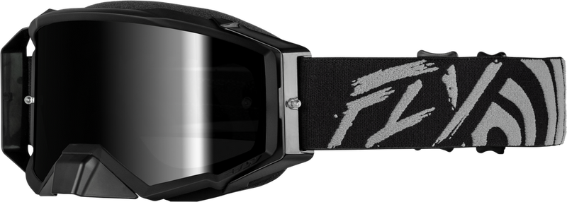 Fly Racing 37-5516 37-5516 ZONE ELITE GOGGLE GREY/BLACK W/ BLACK MIRROR/SMOKE LENS