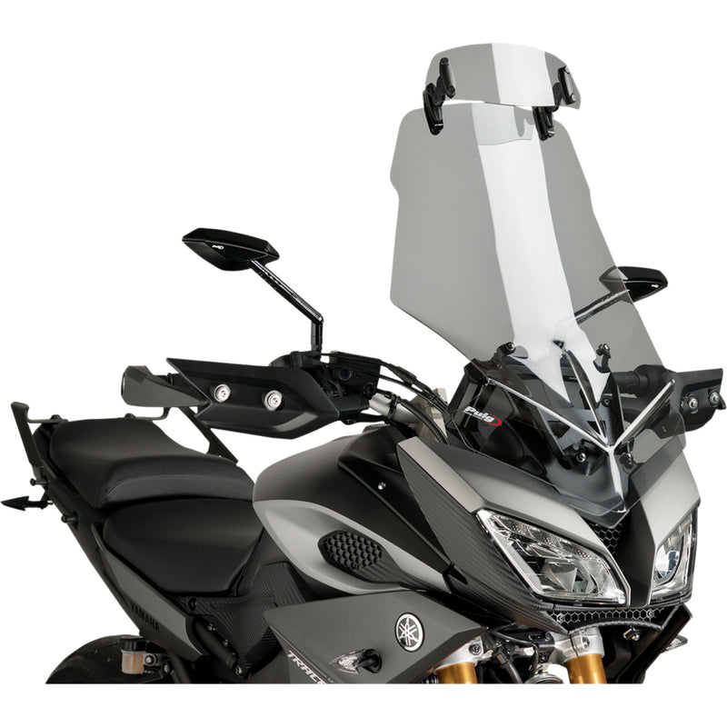 PUIG HI-TECH PARTS 2302-0145 6320H Multi-Adjustable Visor Clip-On Adjustable Visor - Smoke - XL1000V