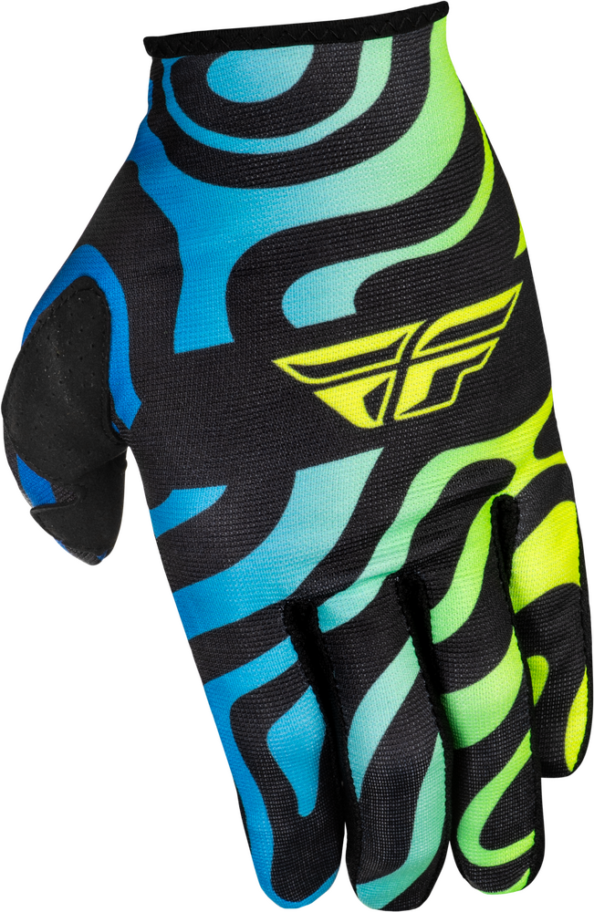 Fly Racing 378-740S 378-740S LITE ZEN GLOVES BLACK/BLUE/HI-VIS SM