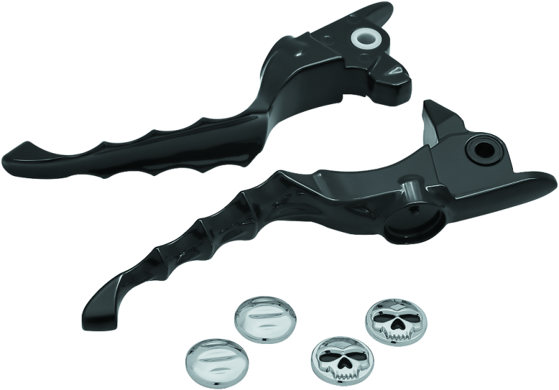 Kuryakyn 1983 Zombie Lever Set 17-Up Touring Gloss Black - Photo - Primary