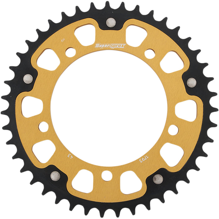 SUPERSPROX 1210-1960 RST-1793-43-GLD Stealth Rear Sprocket 43 tooth - gold - suzuki/triumph
