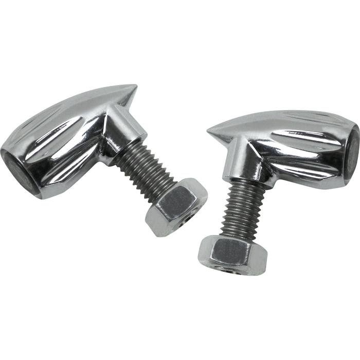 KODLIN USA 2020-1930 K68462 Neowise 3-1 Bullet Rear Indicator Lights - Grooved - Chrome