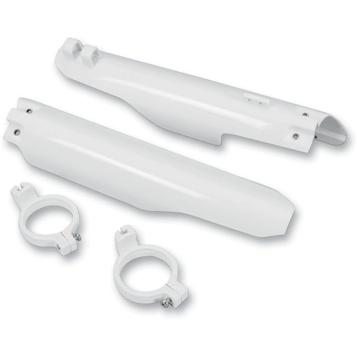 UFO 12-712-29 SU03905041 Suzuki Fork Tube Protectors Fork Tube Protectors - White - RM - '99-'03