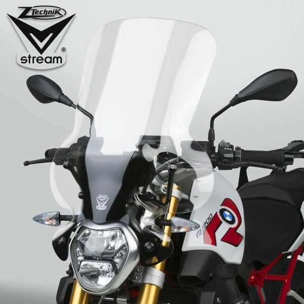 ZTechnik Vstream+ Windscreen Tall Tour Clear - Z2355 BMW 1200 / R1200R 2015-2018