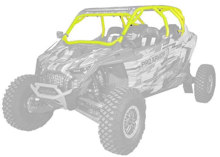 Pro Armor PRO R MP Cage With NO Intrusion Lifted Lime - P2112C054LL Polaris RZR 2022