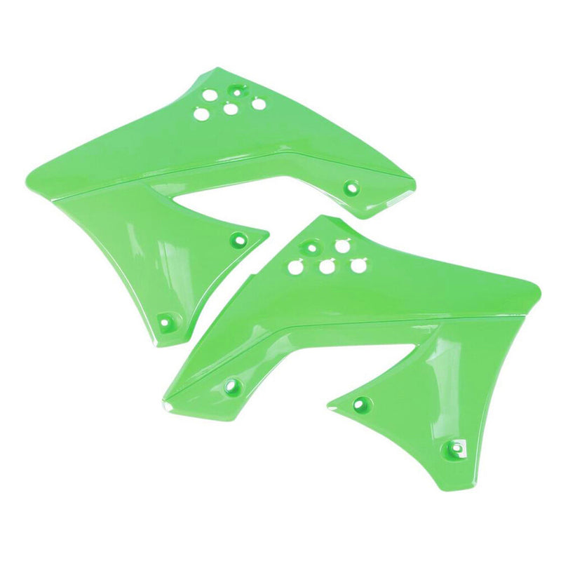Polisport Radiator Scoops KLX110 Green - 8495400001 Kawasaki 110 / 110L / 110R 2010-2025