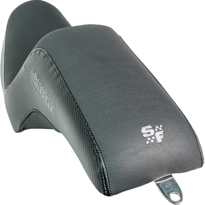 SLYFOX 0805-0151 SlyFox4681B The Drifter Seat - Gray Logo - Black Vinyl - Smooth - FXR '82-'00