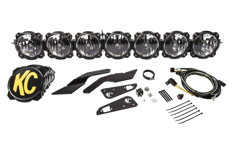 KC HiLiTES 91334 Can-am X3 45in. Pro6 Gravity LED 7-Light 140w Combo Beam Overhead Light Bar System - Photo - Primary