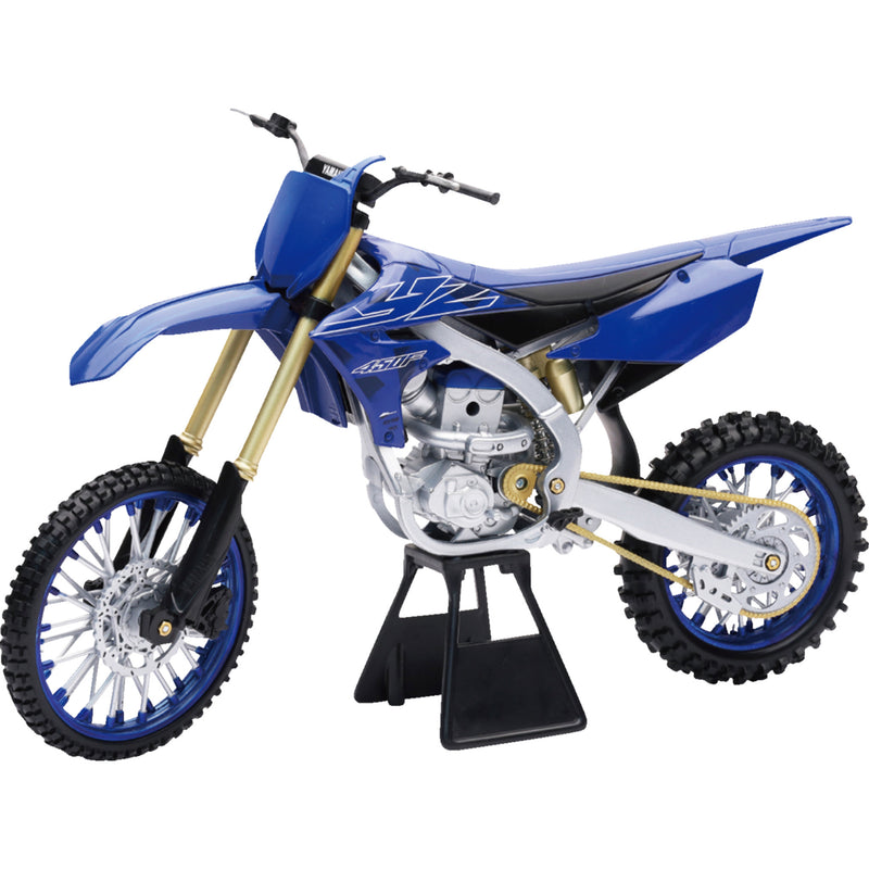 NEW RAY TOYS 7001-0074 49703 Mini Yamaha YZ450F Dirt Bike Yamaha YZ450F Dirt Bike - 1:6 Scale - Blue/Gold/Black