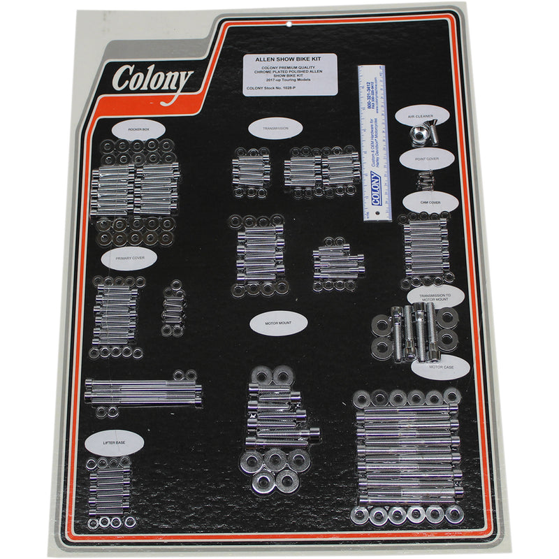 Colony Bolt Kit - 1028-P For Harley Touring 2017-2020