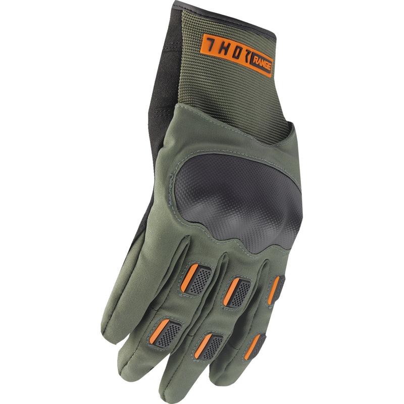 THOR Range Gloves Army/Orange