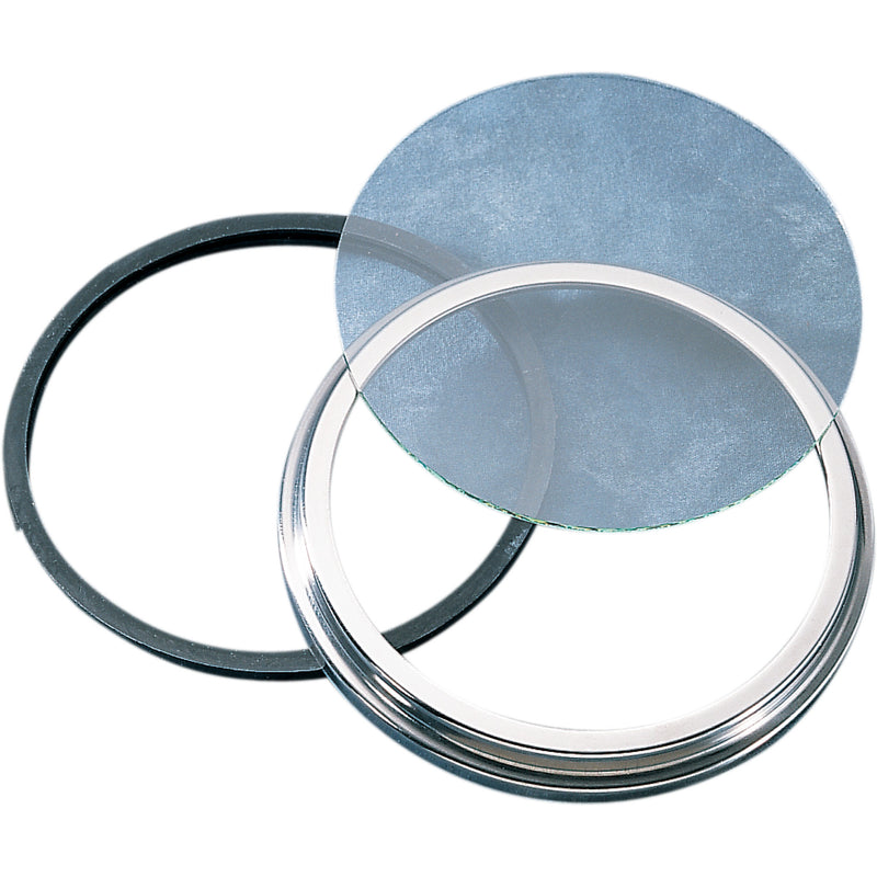 DRAG SPECIALTIES DS-243809 Speedometer Bezel and Lens Kit Bezel/Lens Kit for FL-Style Speedometer - 5" Diameter