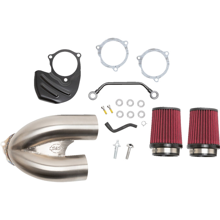 S&S CYCLE 1010-2885 170-0565A Tuned Induction Air Cleaner Kit - Stainless Steel
