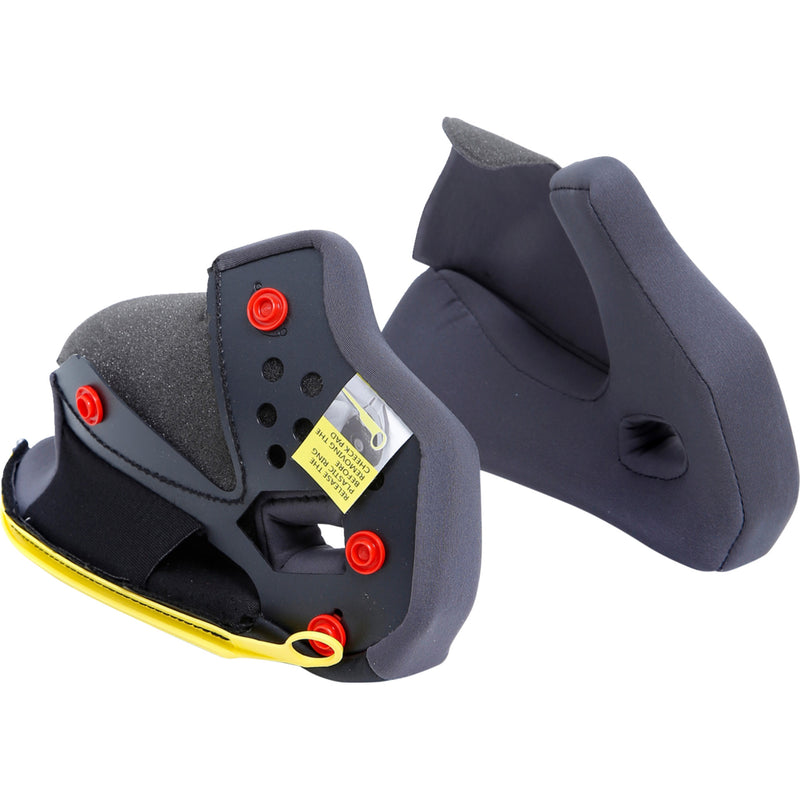 AGV 0134-3123 20KIT93033629 Tourmodular Helmet Cheek Pads Tourmodular Cheek Pads - Gray/Black - XL