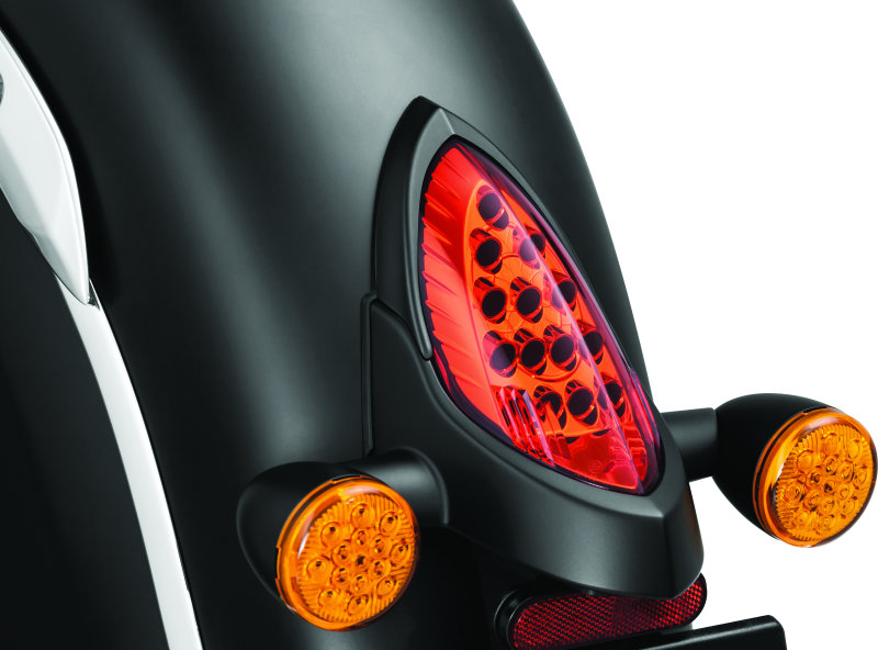 Kuryakyn 5623 Tail Light Top Trim Satin Black - User 1