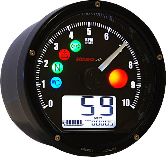 Koso North America 27-5749 BA035K00 T & T MULTI FUNCTION METER (BLACK)