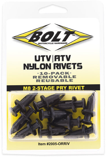 Bolt 020-00125 2005-0RRIV M8 PRY RIVET KIT 10/PK