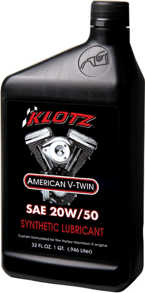Klotz Oil Synthetic Lubricant 20W50 1QT - KH-2050 For Harley Motorcycles 1984-2006