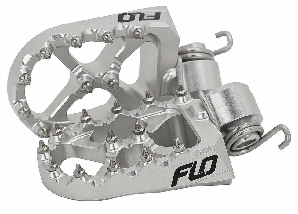 Flo Motorsports 122-8026S LOW-795-2S FLO FOOTPEG LOW SILVER 12MM DOWN HUS/KTM/GAS