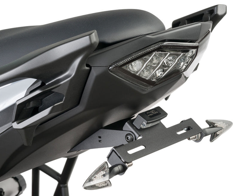 Puig Hi-Tech Parts Fender Eliminator Kit Black - 7789N Kawasaki 650 Versys 2015-2020