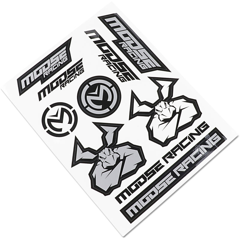 MOOSE OFFROAD 4320-2205 4320-2205 S2 Decal moose racing - black/silver