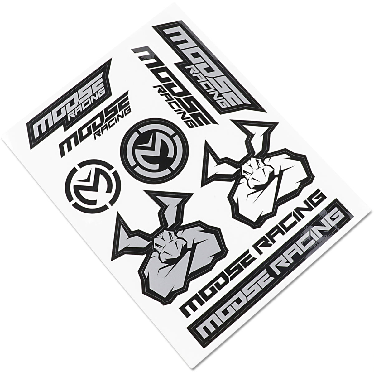 MOOSE OFFROAD 4320-2205 4320-2205 S2 Decal moose racing - black/silver ...