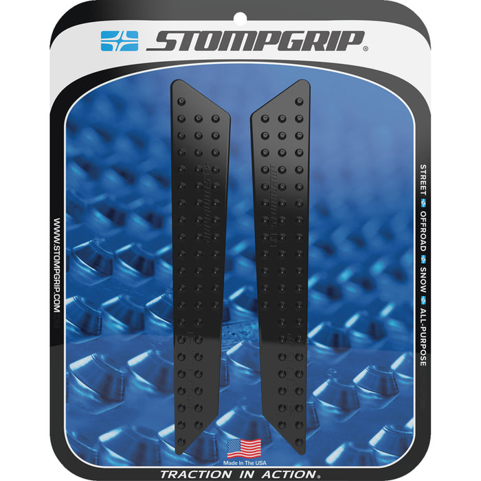 STOMPGRIP 4320-2758 55-10-0208B Volcano Profile Traction Pad Tank Grips Traction Pad Tank Grips - Volcano - Black - Tiger 1200 Rally Explorer