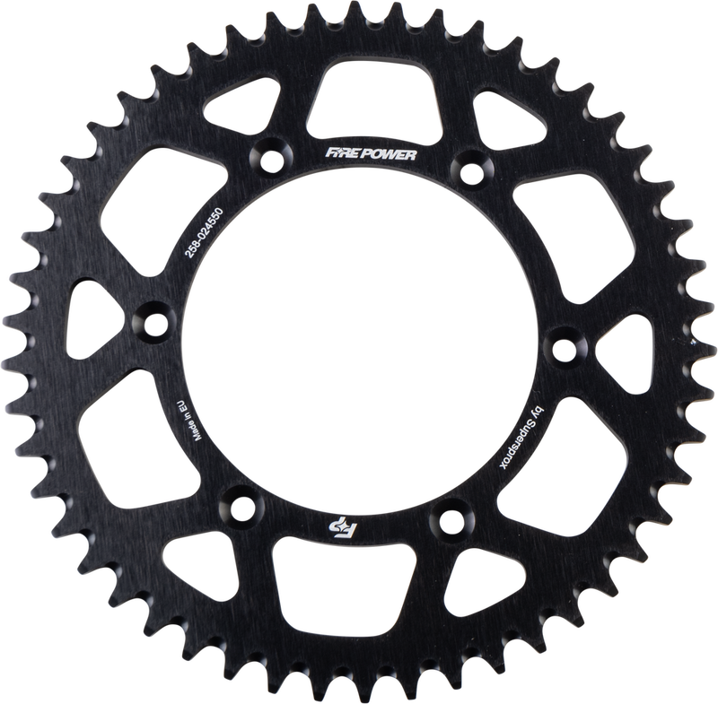 Fire Power 258-024550 FPA-245-50-BLK REAR SPROCKET ALUMINUM 50T BLK