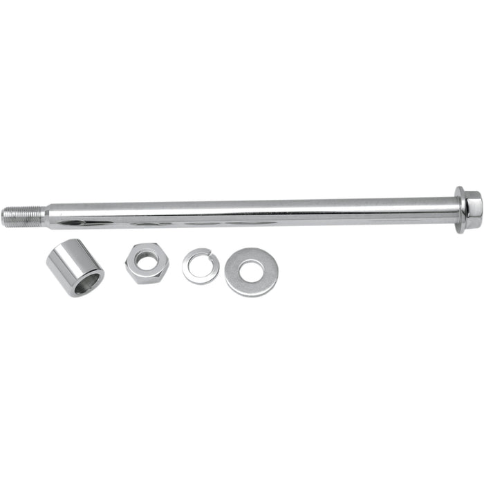 DRAG SPECIALTIES 0214-0582 Rear Axle Kit Axle Kit - Rear - Chrome - '80-'86 BT