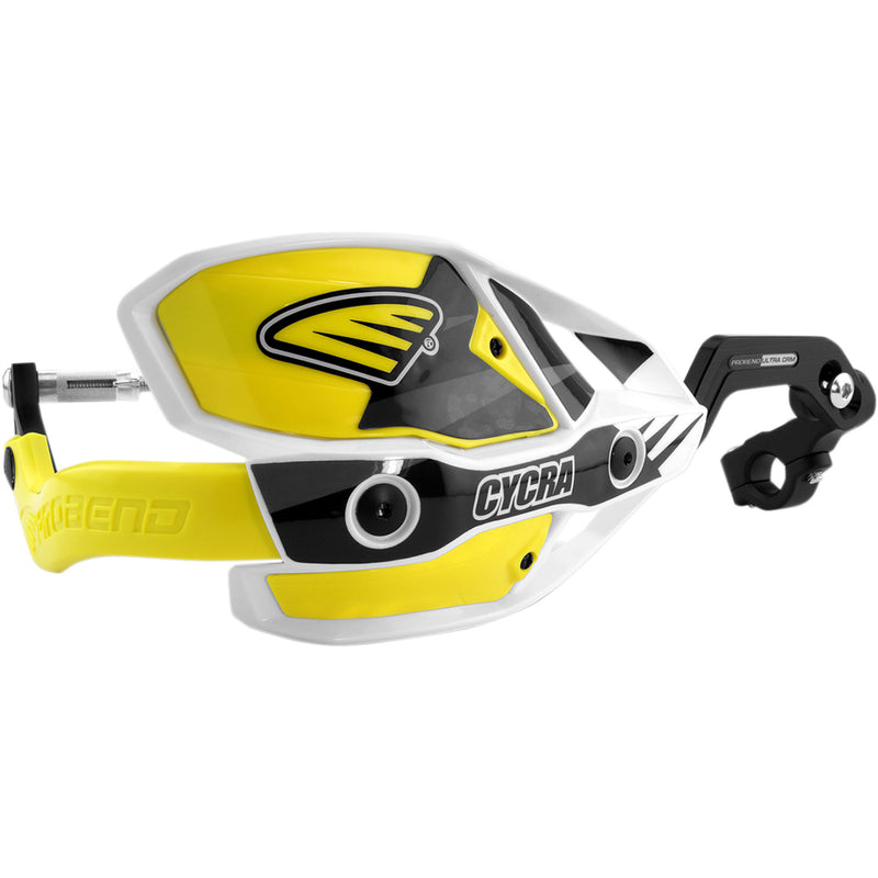 CYCRA 0635-1187 1CYC-7407-55X 7/8" Ultra Probend CRM Wrap Around Handguards Handguards - Ultra - White/Yellow
